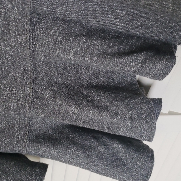 Saturday Sunday Anthropologie Peplum Terry Knit Sweatshirt Top, Grey, Size M - Picture 5 of 9